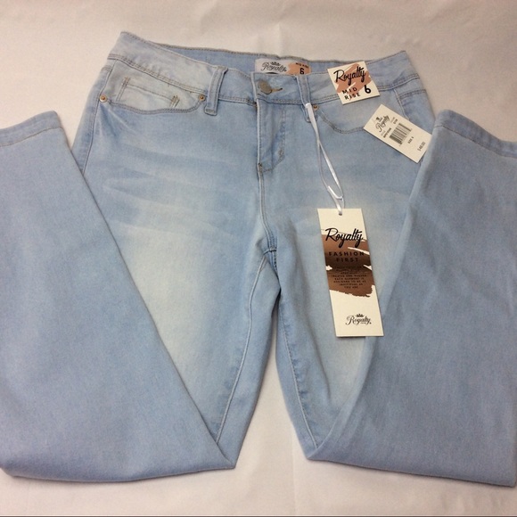 NWT Royalty For Me Size 6 Ankle Jeans Blue - Picture 4 of 8